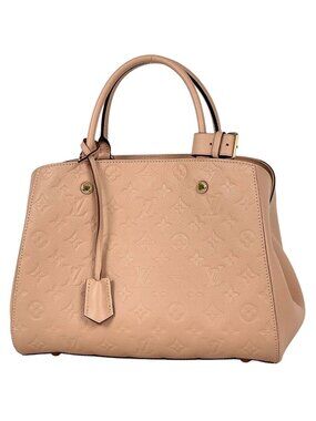 Louis Vuitton Montaigne MM 2-Way Shoulder Bag Monogram Empreinte Dune